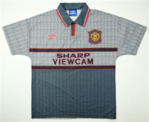 1995 96 Manchester United Shirt L Football Soccer Premier League