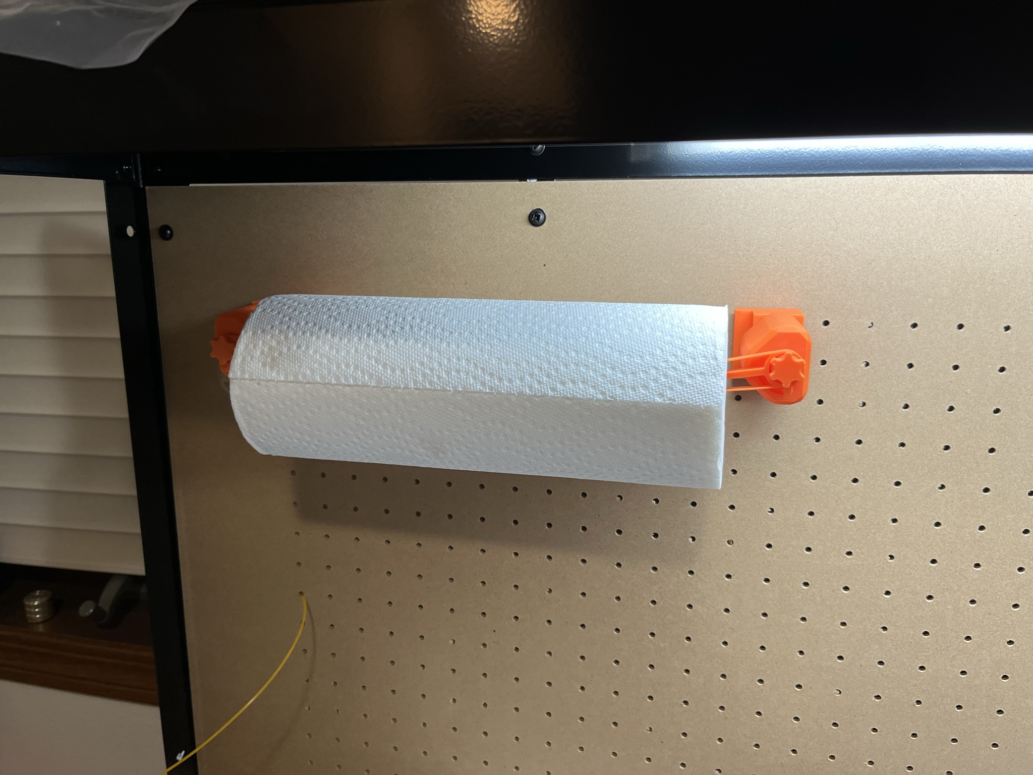 A Peg Board Mounted To The Wall With Plants And Office Supplies On It Amp 39 S Sides