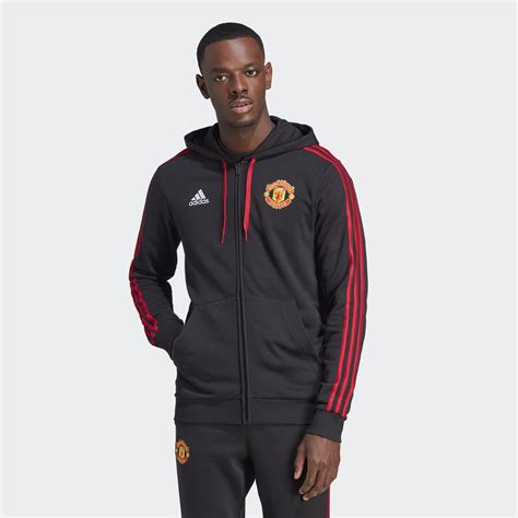 Adidas Manchester United Dna Full Zip Soccer Hoodie Black Adidas Canada