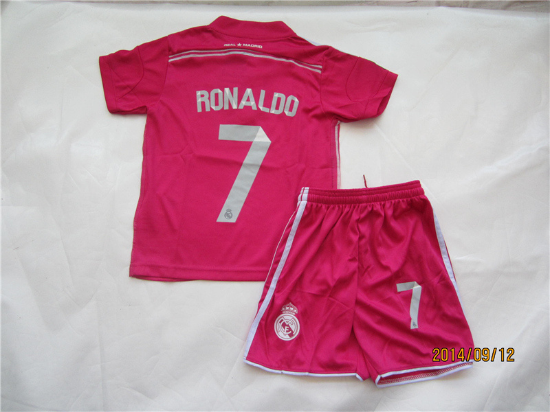 Adult Kids Soccer Uniform Suit 7 Cristiano Ronaldo Jerseys Shorts