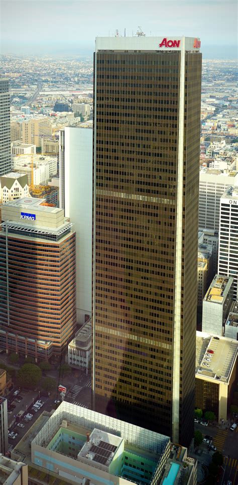 Aon Center Is A 62 Story 860 Ft 260 M Modernist Office Skyscraper At 707 Wilshire Boulevard