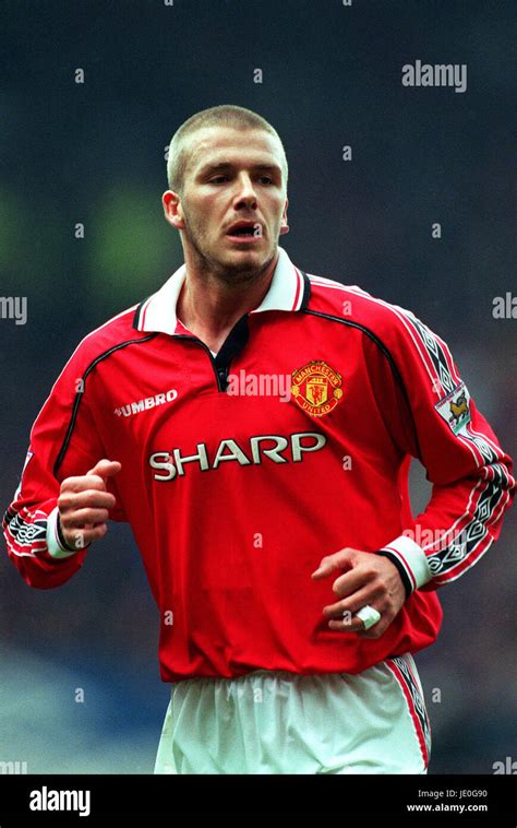 David Beckham Manchester United Fc 15 August 1995 Stock Photo Alamy