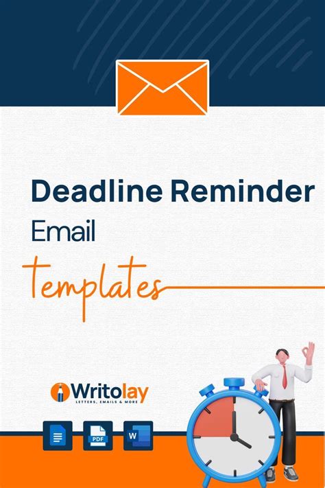 Deadline Reminder Email Sample 7 Format Templates Writolay Com