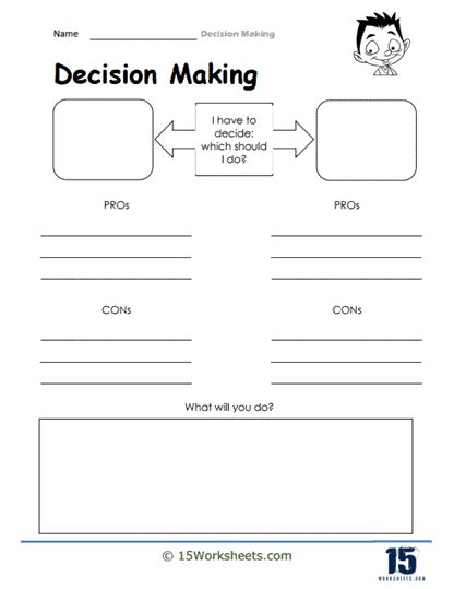 Decision Making Worksheets 15 Worksheets Com