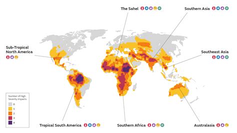 Global Impacts Of Climate Change Projections Met Office