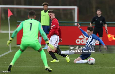 Harvey Neville Of Manchester United U18s In Action During The U18