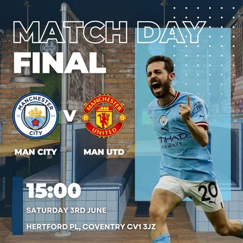 Manchester City Vs Manchester United 3Pm Kick Off Sky Blue Tavern