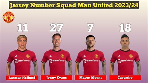 Manchester United Jersey Numbers 2023 24 Buy Online Dev Techtatva