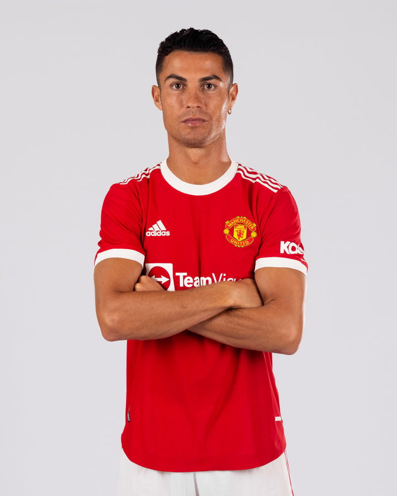 Manchester United Release Photos Of Cristiano Ronaldo Wearing New Kit