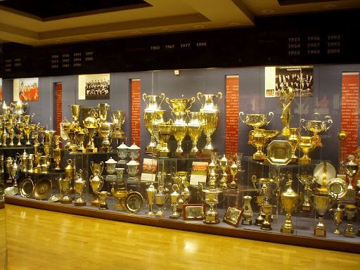 Manchester United Trophy Room Photos And Premium High Res Pictures