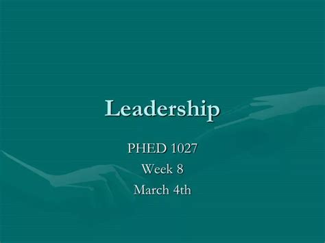 Ppt Leadership Powerpoint Presentation Free Download Id 1485852