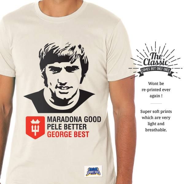 The Legend George Best T Shirt Manchester United Football Club Mufc